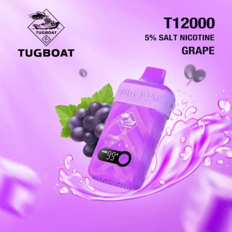 TUGBOAT T12000 GRAPE - VapeSoko