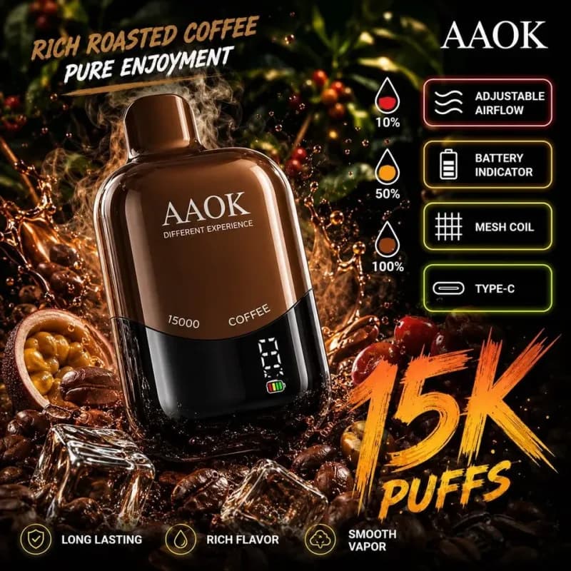 Coffee AAOK 15000 Puffs - image 1