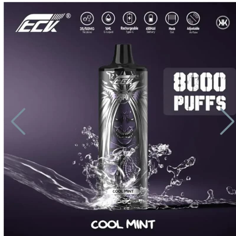 KK ENERGYVAPES COOL MINT 8000 PUFFS DISPOSABLE VAPE - VapeSoko