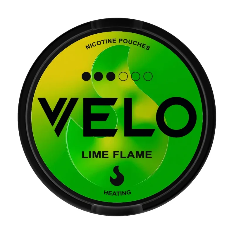 VELO Lime Flame – Ultra Strong Nicotine Pouches (Strength 6) - VapeSoko