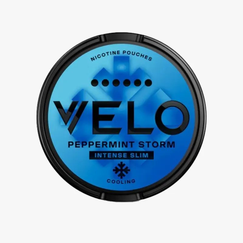 VELO Peppermint Storm – Ultra Strong Nicotine Pouches Strength 6 - VapeSoko