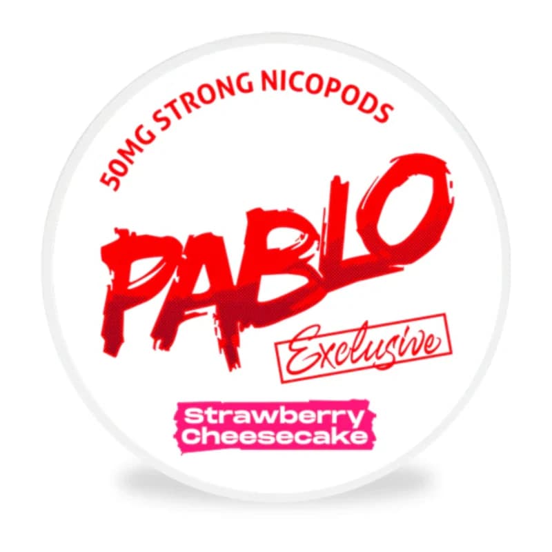 Pablo 50mg Strong Nicopods - Strawberry Cheesecake (Exclusive) - VapeSoko