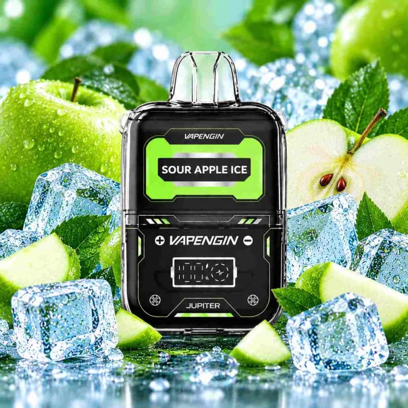Sour Apple Ice - Vapengin Jupiter 6500 Puffs - image 1