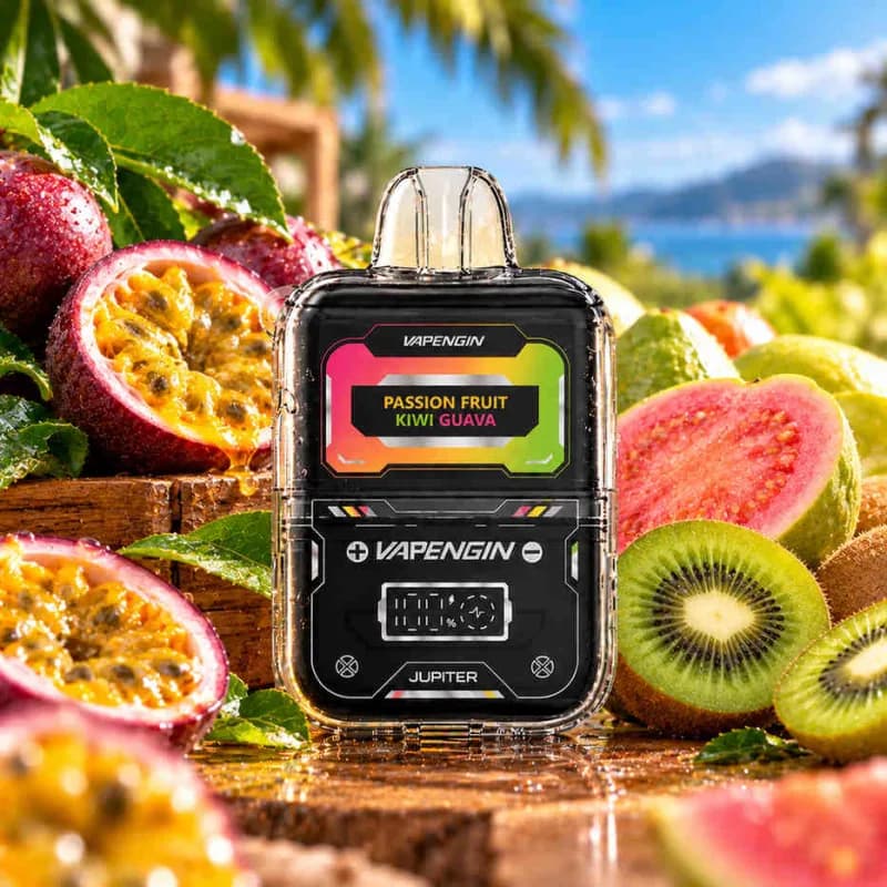 Passion Fruit Kiwi Guava - Vapengin Jupiter Plus 13000 Puffs - image 1