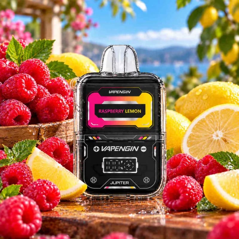 Raspberry Lemon - Vapengin Jupiter Plus 13000 Puffs - VapeSoko