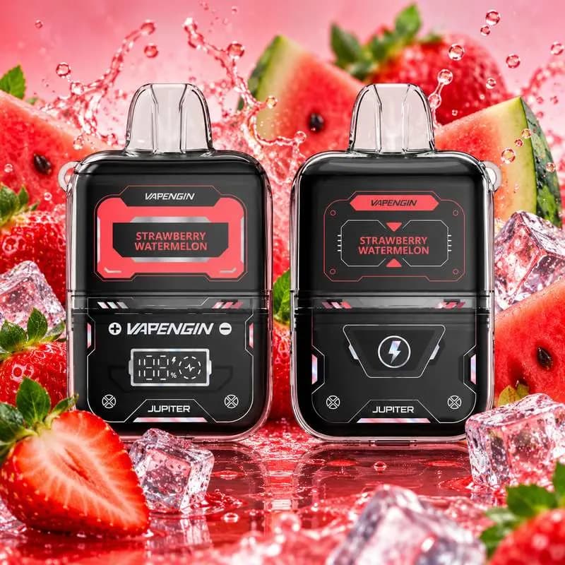 Strawberry Ice - Vapengin Jupiter Plus 13000 Puffs - VapeSoko