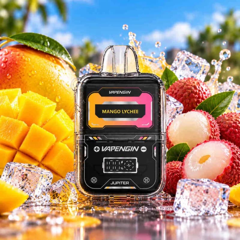 Mango Lychee - Vapengin Jupiter Plus 13000 Puffs - VapeSoko